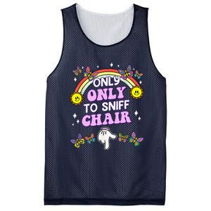 Only Here To Sniff Chair Embarrassing Inappropriate Humor Mesh Reversible Basketball Jersey Tank