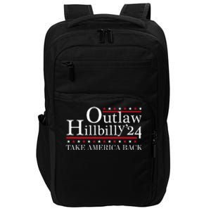 Outlaw Hillbilly Take America Back American Flag Pro Trump Impact Tech Backpack