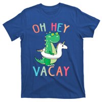 Oh Hey Vacay Dinosaur Unicorn Tropical Summer Funny Gift T-Shirt