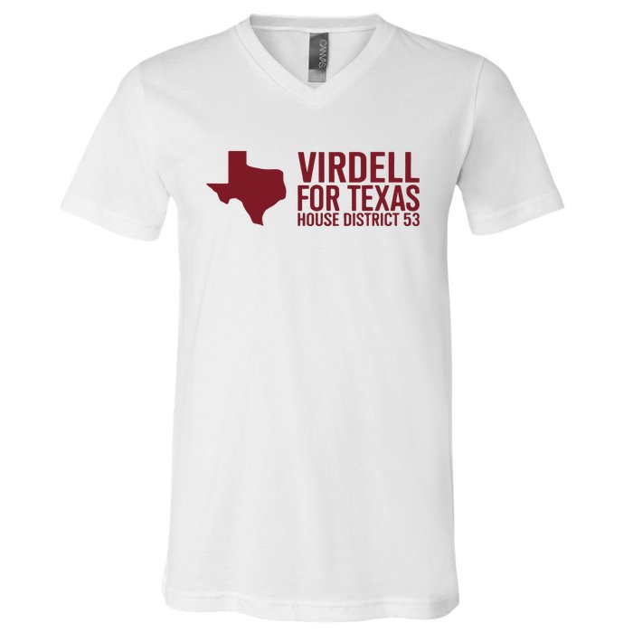 On Herrera Virdell For Texas House District 53 V-Neck T-Shirt