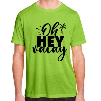 Oh Hey Vacay Palm Tree Summer Adult ChromaSoft Performance T-Shirt