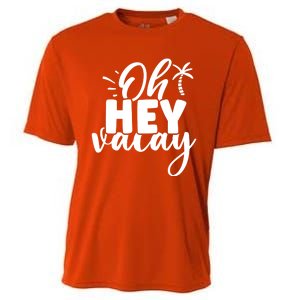 Oh Hey Vacay Palm Tree Summer Cooling Performance Crew T-Shirt