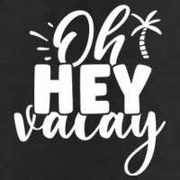 Oh Hey Vacay Palm Tree Summer 7 Panel Mesh Trucker Snapback Hat