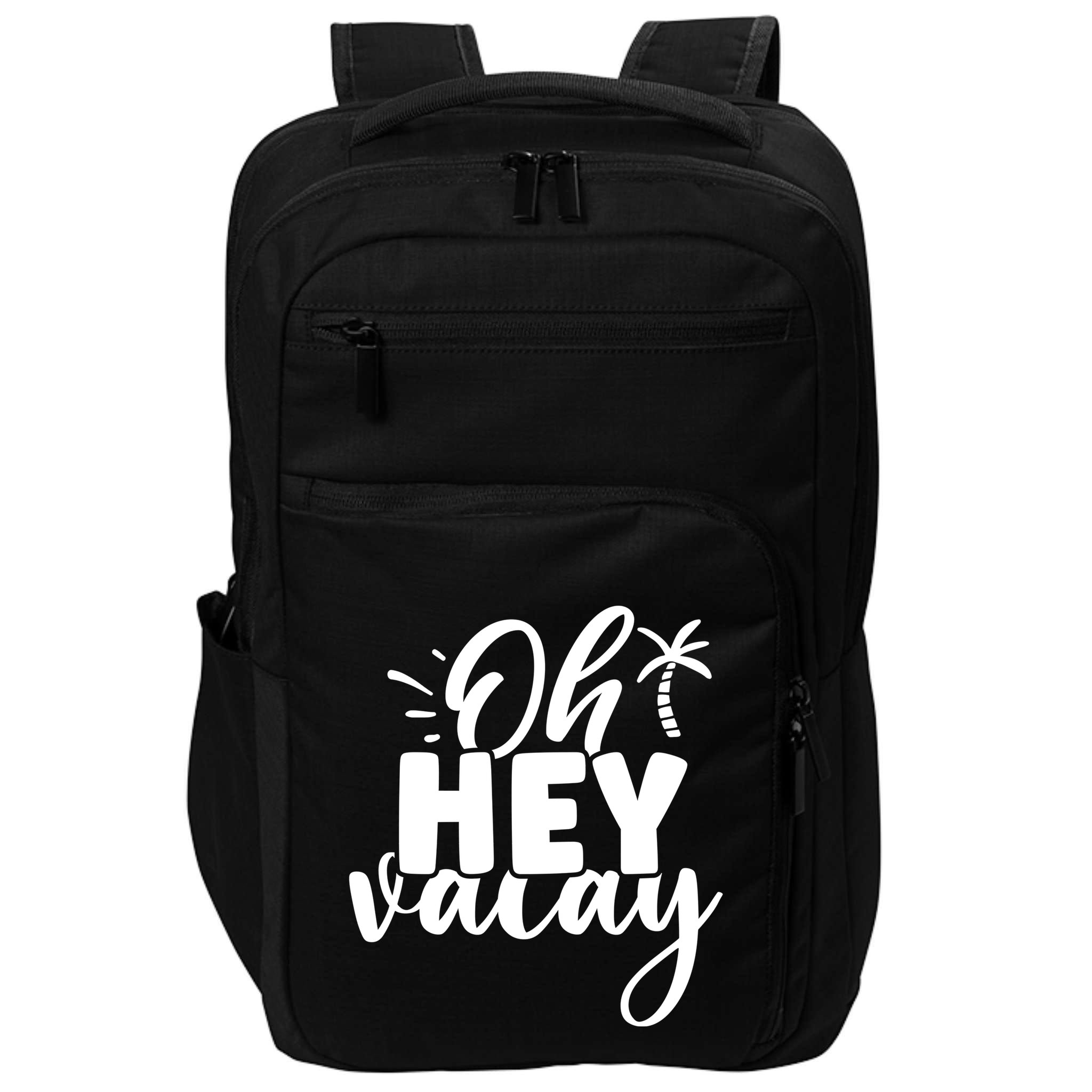 Oh Hey Vacay Palm Tree Summer Impact Tech Backpack