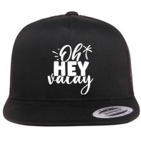 Oh Hey Vacay Palm Tree Summer Flatbill Hat