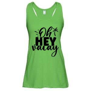 Oh Hey Vacay Palm Tree Summer Ladies Essential Flowy Tank