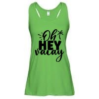 Oh Hey Vacay Palm Tree Summer Ladies Essential Flowy Tank