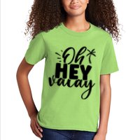 Oh Hey Vacay Palm Tree Summer Kids T-Shirt