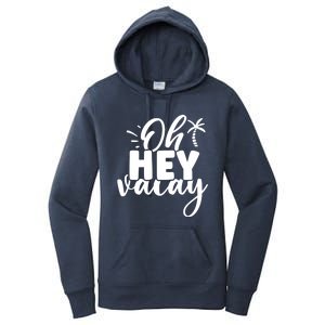 Oh Hey Vacay Palm Tree Summer Women's Pullover Hoodie