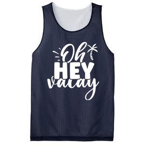 Oh Hey Vacay Palm Tree Summer Mesh Reversible Basketball Jersey Tank