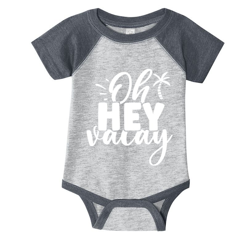 Oh Hey Vacay Palm Tree Summer Infant Baby Jersey Bodysuit