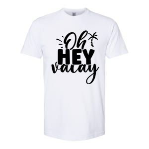 Oh Hey Vacay Palm Tree Summer Softstyle CVC T-Shirt