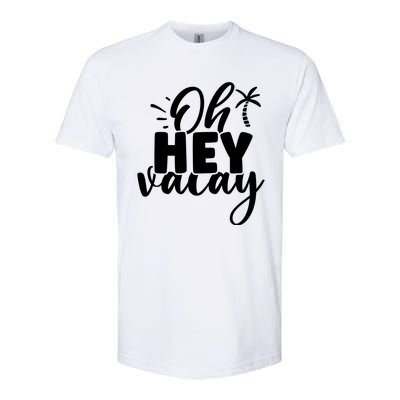 Oh Hey Vacay Palm Tree Summer Softstyle® CVC T-Shirt