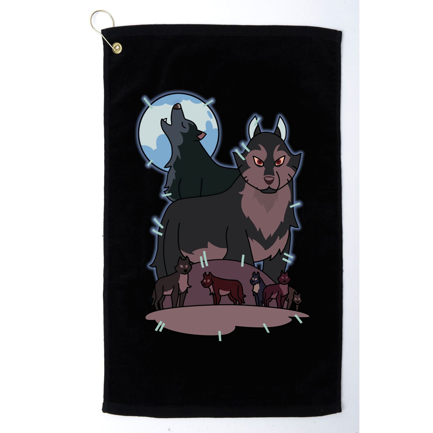 Owl House Wolf Gift Hunter's Wolf Funny Gift Christmas Trendy Gift Golf Towel