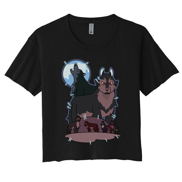 Owl House Wolf Gift Hunter's Wolf Funny Gift Christmas Trendy Gift Crop Top