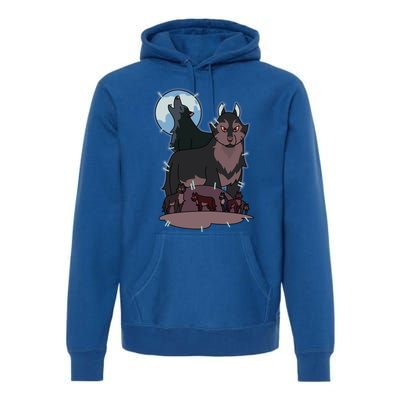 Owl House Wolf Gift Hunter's Wolf Funny Gift Christmas Trendy Gift Premium Hoodie