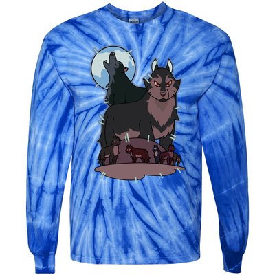 Owl House Wolf Gift Hunter's Wolf Funny Gift Christmas Trendy Gift Tie-Dye Long Sleeve Shirt