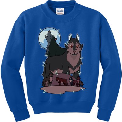 Owl House Wolf Gift Hunter's Wolf Funny Gift Christmas Trendy Gift Kids Sweatshirt