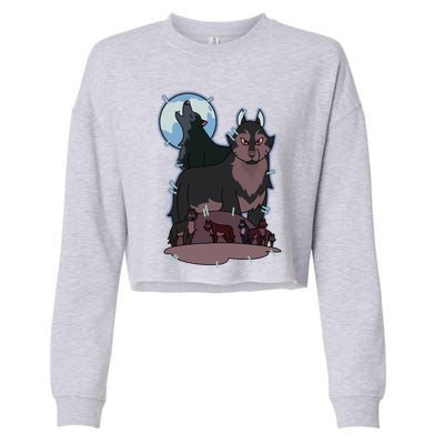 Owl House Wolf Gift Hunter's Wolf Funny Gift Christmas Trendy Gift Cropped Pullover Crew