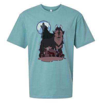 Owl House Wolf Gift Hunter's Wolf Funny Gift Christmas Trendy Gift Sueded Cloud Jersey T-Shirt