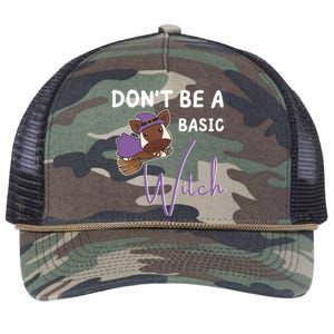 Okapi Halloween Witch Witches Dont Be A Basic Witch Gift Retro Rope Trucker Hat Cap