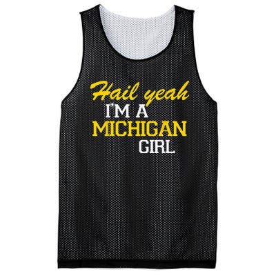 Oh Hail Yeah Michigan Michigander Pride Distressed Mesh Reversible Basketball Jersey Tank