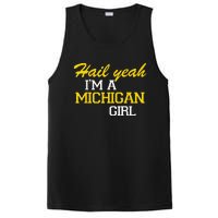 Oh Hail Yeah Michigan Michigander Pride Distressed PosiCharge Competitor Tank