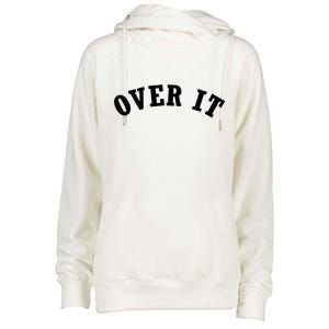 Over It Womens Funnel Neck Pullover Hood