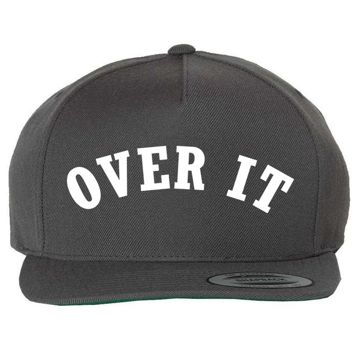 Over It Wool Snapback Cap
