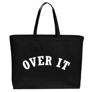 Over It Cotton Canvas Jumbo Tote