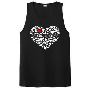 One In 100 Chd Congenital Heart Disease Awareness Gift PosiCharge Competitor Tank