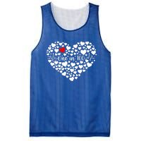 One In 100 Chd Congenital Heart Disease Awareness Gift Mesh Reversible Basketball Jersey Tank