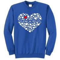 One In 100 Chd Congenital Heart Disease Awareness Gift Tall Sweatshirt