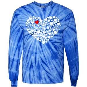 One In 100 Chd Congenital Heart Disease Awareness Gift Tie-Dye Long Sleeve Shirt