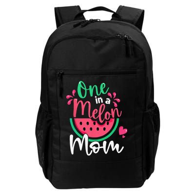 One In A Melon Mom Birthday Matching Watermelon Family Backpack