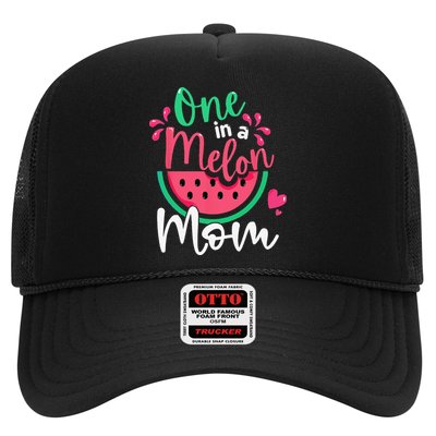 One In A Melon Mom Birthday Matching Watermelon Family Trucker Hat