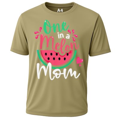 One In A Melon Mom Birthday Matching Watermelon Family Performance Shirt