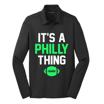 ORIGINAL IT'S A PHILLY THING Its A Philadelphia Thing Fan Silk Touch Performance Long Sleeve Polo