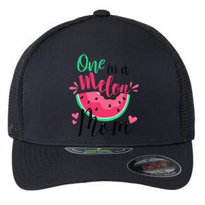 One In A Melon Mom Summer Birthday Party Matching Family Flexfit Unipanel Trucker Cap