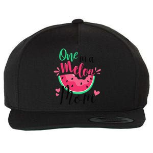 One In A Melon Mom Summer Birthday Party Matching Family Wool Snapback Cap