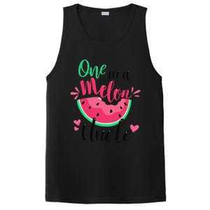 One In A Melon Uncle Summer Birthday Party Matching Family PosiCharge Competitor Tank