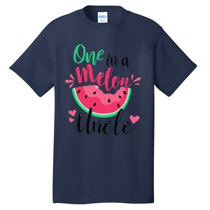 One In A Melon Uncle Summer Birthday Party Matching Family Tall T-Shirt