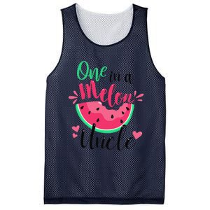 One In A Melon Uncle Summer Birthday Party Matching Family Mesh Reversible Basketball Jersey Tank