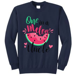 One In A Melon Uncle Summer Birthday Party Matching Family Tall Sweatshirt