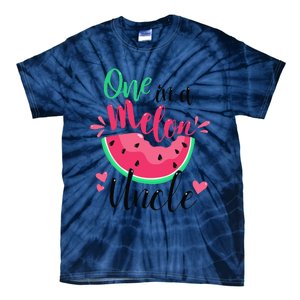 One In A Melon Uncle Summer Birthday Party Matching Family Tie-Dye T-Shirt