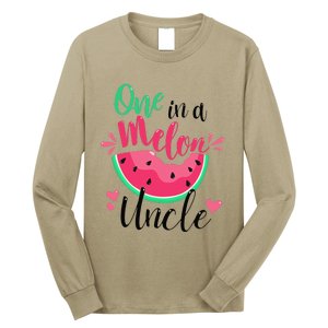 One In A Melon Uncle Summer Birthday Party Matching Family Long Sleeve Shirt