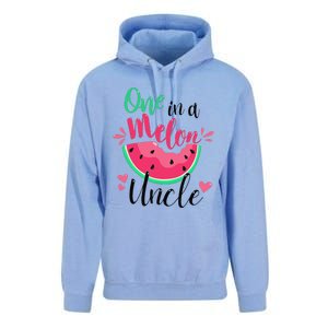 One In A Melon Uncle Summer Birthday Party Matching Family Unisex Surf Hoodie