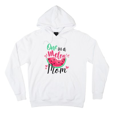 One In A Melon Mom Summer Birthday Party Matching Family Hoodie