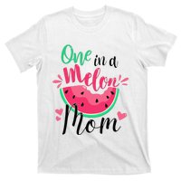 One In A Melon Mom Summer Birthday Party Matching Family T-Shirt