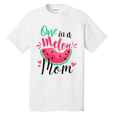 One In A Melon Mom Summer Birthday Party Matching Family Tall T-Shirt